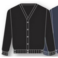 La Mode Ladies' Cashmerlon V-Neck Cardigan Sweater